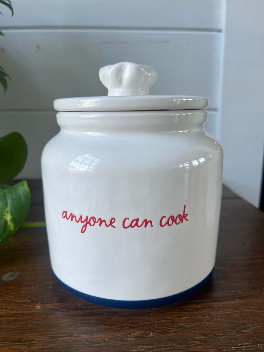 Rae Dunn Disney Pixar Ratatouille ceramic canister, “Anyone can cook”